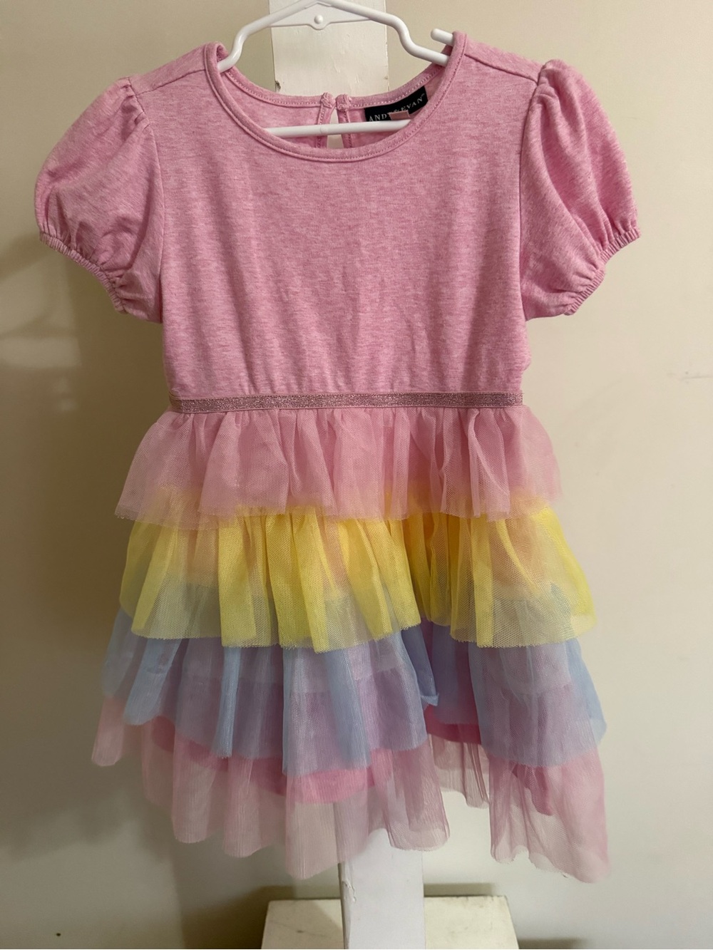 Andy & Evan Rainbow Tiered Ruffle Tutu Dress - Picture 2 of 8